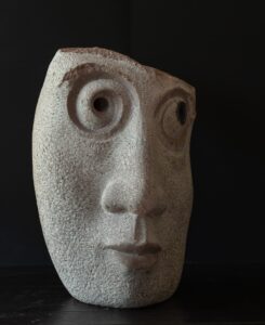 Cristian Ianculescu - Insomnia- Envy, 2025, 14 x 9 x 14 in, Tennessee Pink Marble