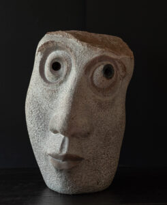 Cristian Ianculescu - Insomnia- Envy, 2025, 14 x 9 x 14 in, Tennessee Pink Marble